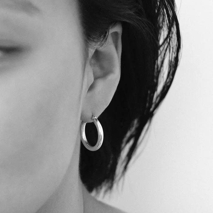 Daily Bold Earring (silver925)(2color)