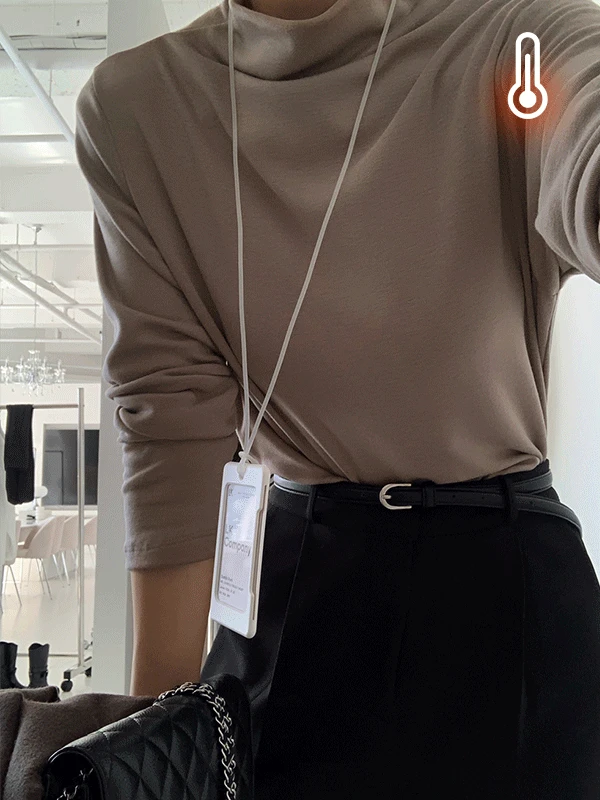 미오 소프트 기모 반폴라 긴팔티 / 8color