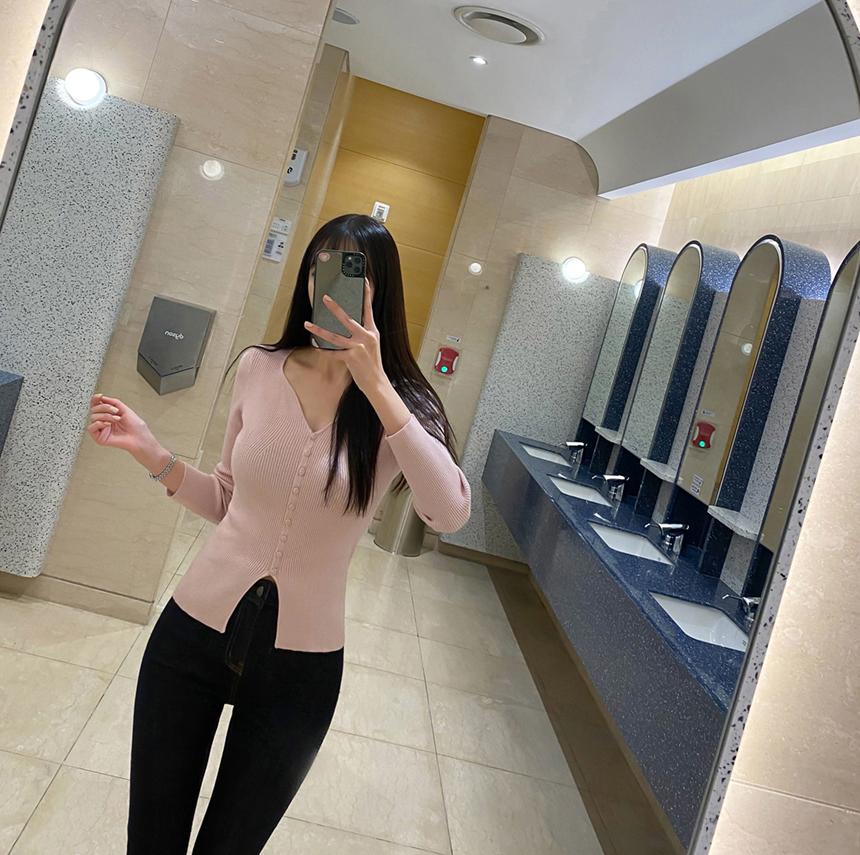 제이뷰 [리뷰200건/당일발송] [여리여리핏] 리즈 트임 니트