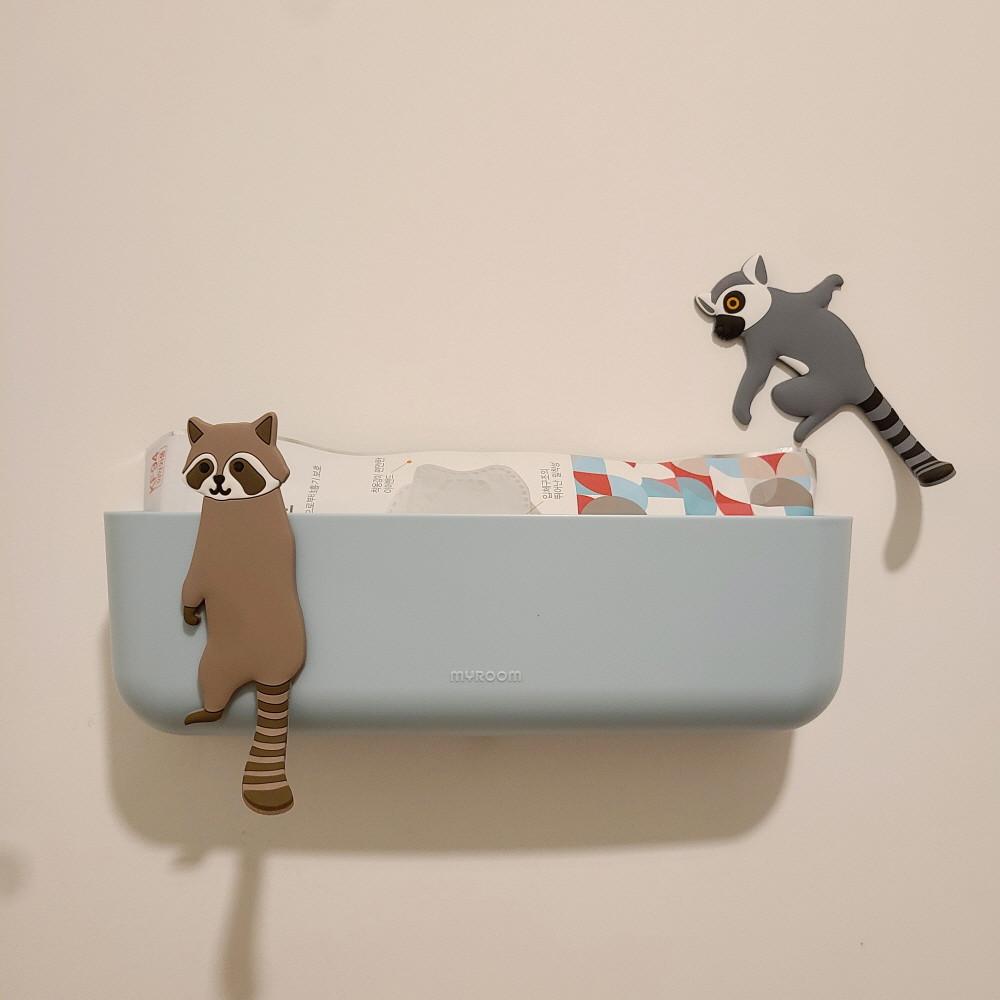 현관 마스크 보관함 자석 수납함 정리 벽걸이형 월포켓 4호