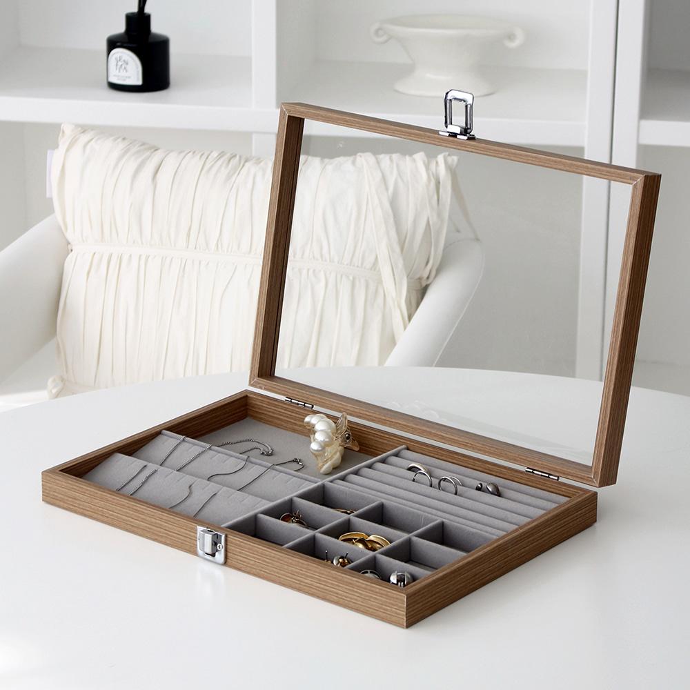 Multi Jewelry Solid Wood Case (2color)