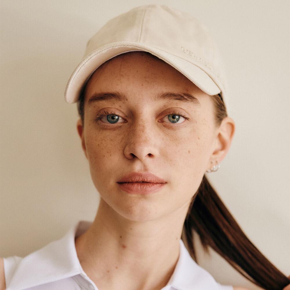 베이직 자수 볼캡_BEIGE