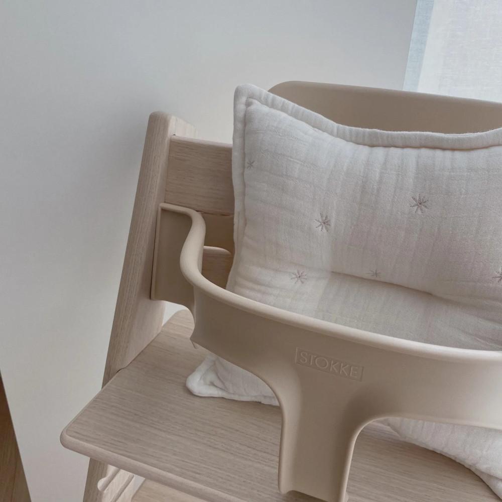 거즈 자수 미니 원형 사각쿠션 아기의자 그네 방석겸 쿠션 인테리어소품