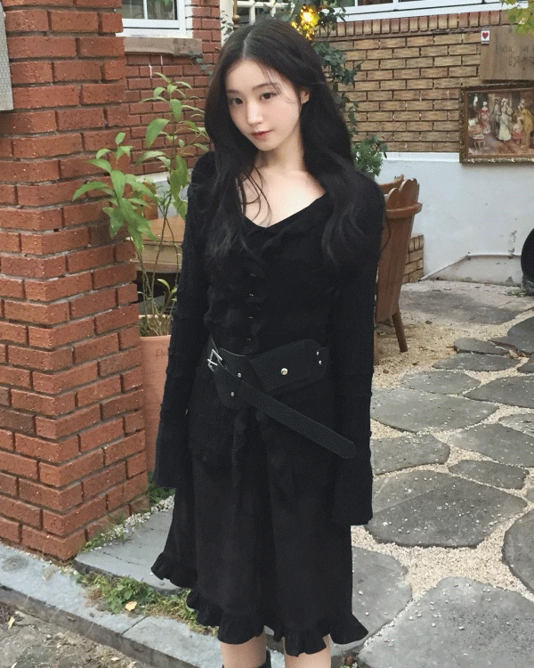 [국내생산🌼] 모즈 플라워 프릴 스트링 sk