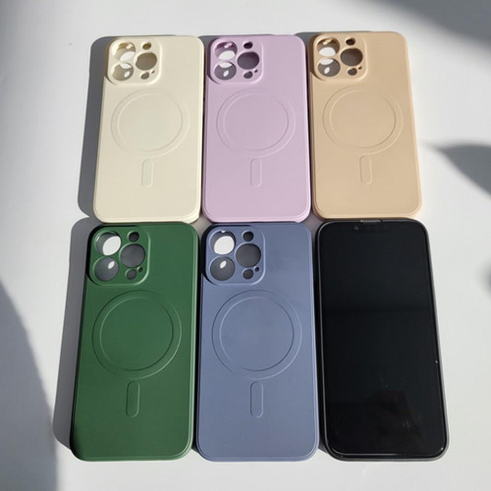 이쏘코리아 아이폰 실리콘 맥세이프 크래용 케이스 모음