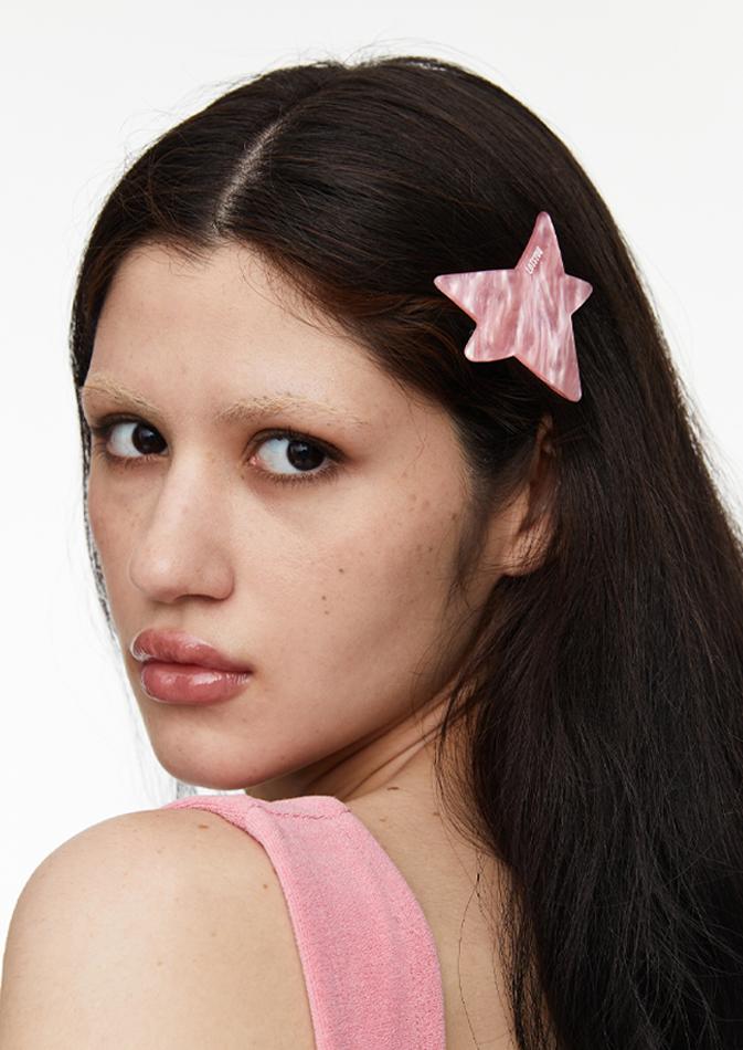 @lee.hyunha pick! lotsyou_Twinkle Twinkle Big Star hairpin Pink