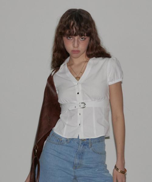 Buckle Strap Blouse