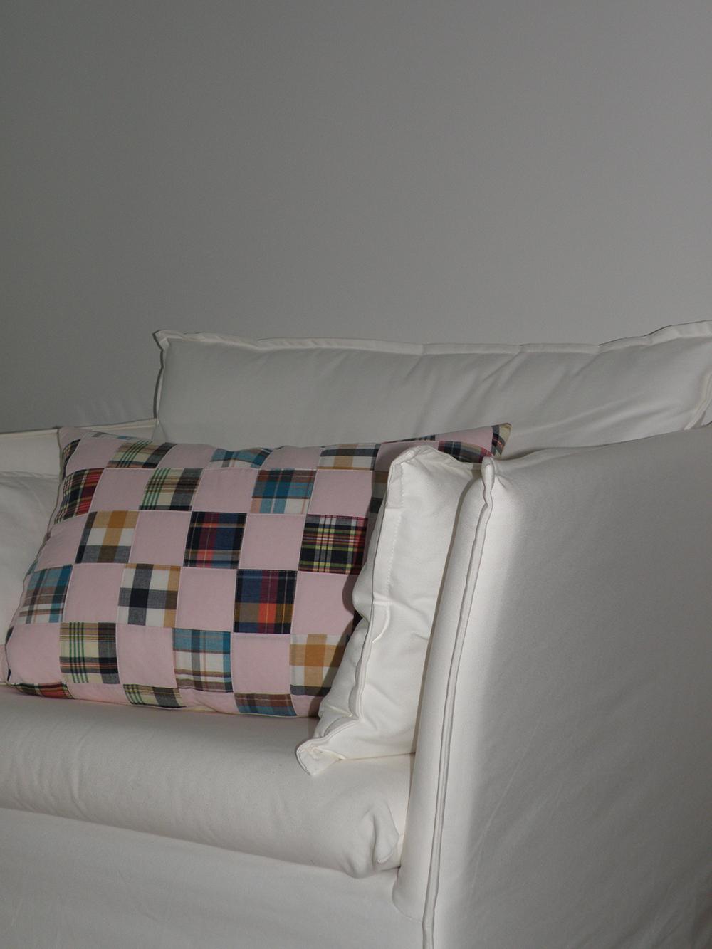 PATCHWORK  PILLOW COVER (PINK 3SIZE)