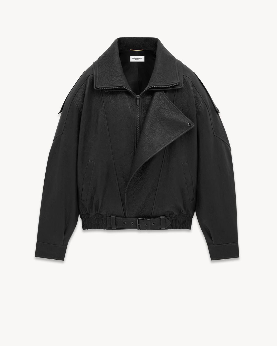 램스킨 소재의 보머 재킷 | Saint Laurent | YSL.com