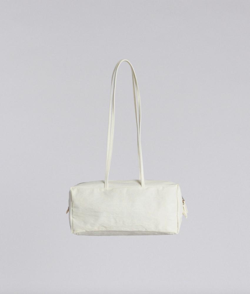 Building Block Loaf Bag in White Crinkle 빌딩 블럭 로프 백 인 화이트 클링클