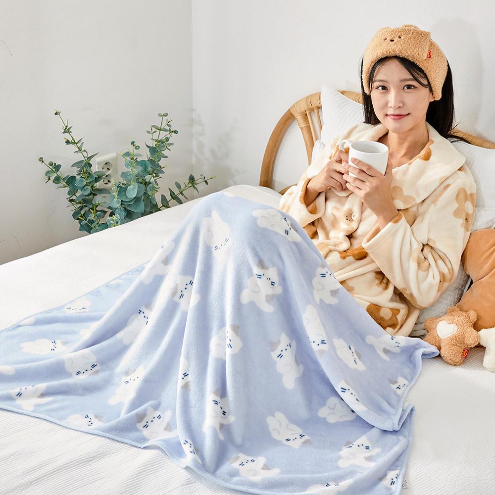 버터샵 큐티뽀짝 버터패밀리 극세사 담요 모음