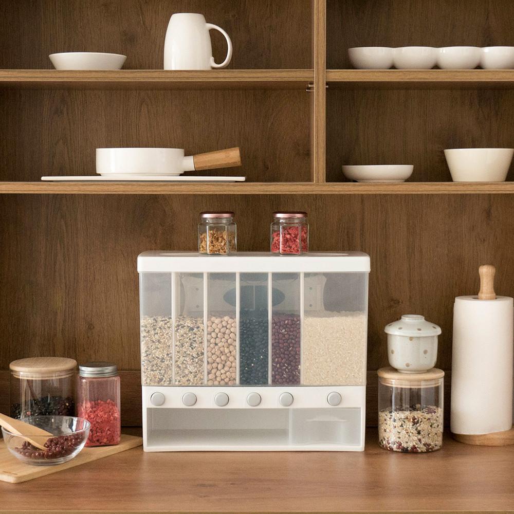 생활백서 원터치 계량 잡곡통 10kg 쌀보관통 잡곡통 쌀독 항아리