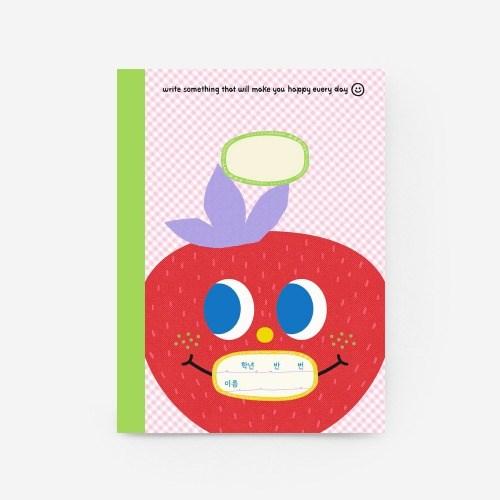딸기 넓은줄노트(초등1-3)