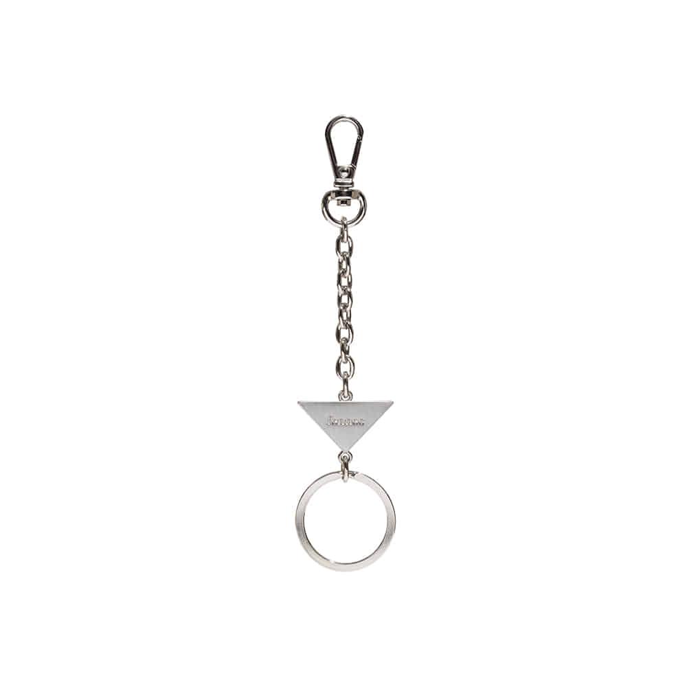 TRIANGLE KEYRING - SILVER