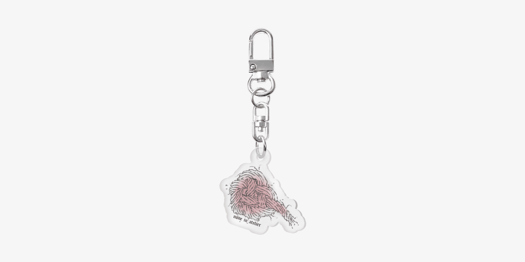 heartshape rope keyring