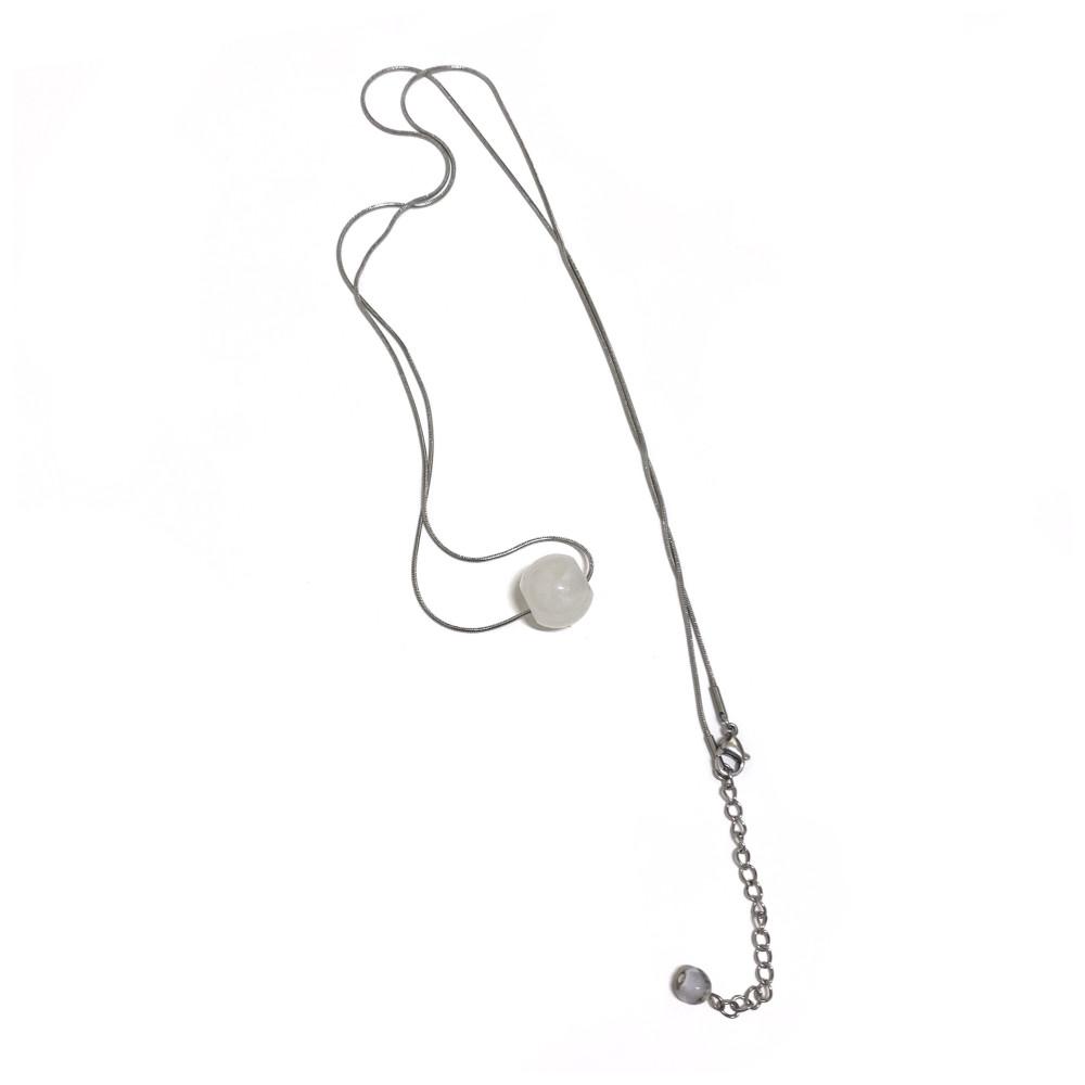 [MADE] ball stone necklace