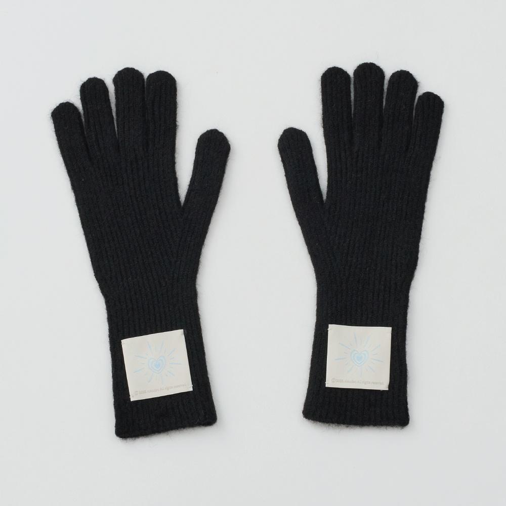 FINGERHOLE LONG GLOVES BLACK