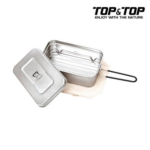 탑앤탑 ST 메스틴 사각 반합 + 찜 받침대 + 면 수납주머니 세트