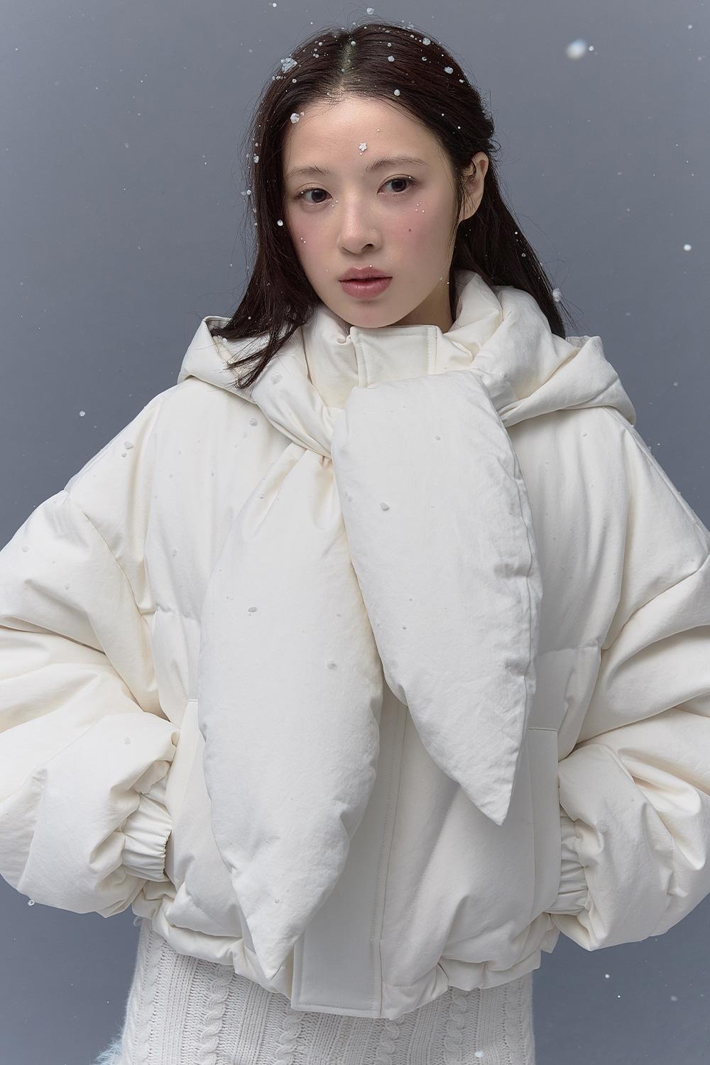 DUCK DOWN SNOW DOLL PUFFER JACKET_TT5W008IV