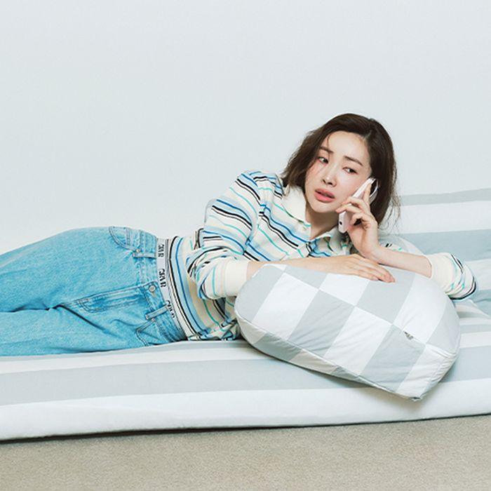 [차정원 착용] CARELL STRIPE LS PIQUE SHIRT (WOMAN-3COLORS)