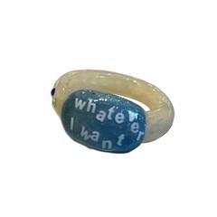 [vivifloring] lettering ring 문구 주문제작 반지