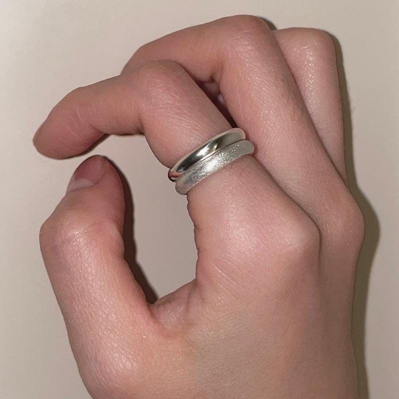 texture ring set (2pieces)