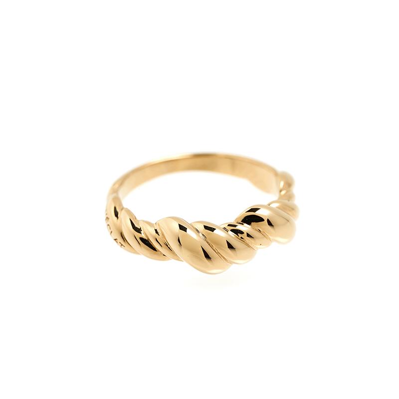 3LAYERS TWIST RING GOLD / SILVER