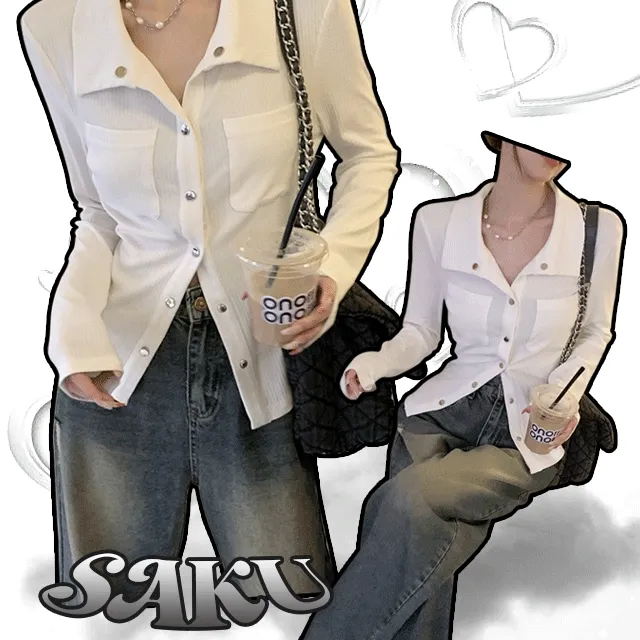 [당일배송] collor golgi shirt 2colors