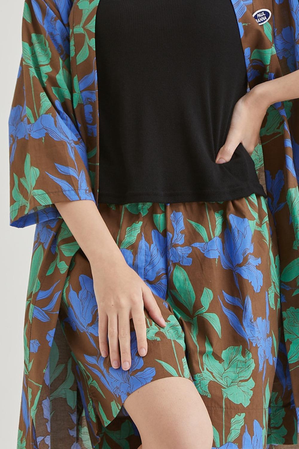 폴앤안나 치치 플라워 반바지(브라운)