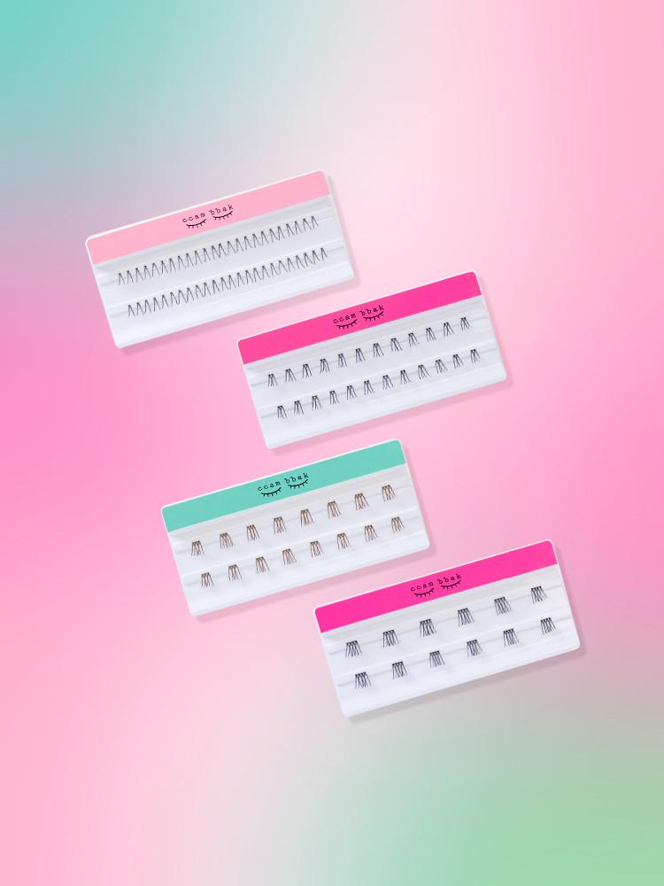 깜빡속눈썹 부분 가닥 속눈썹 붙이기 인조속눈썹 9mm