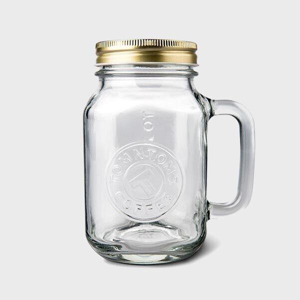 핸들 드링킹 자 (골드) 619ml