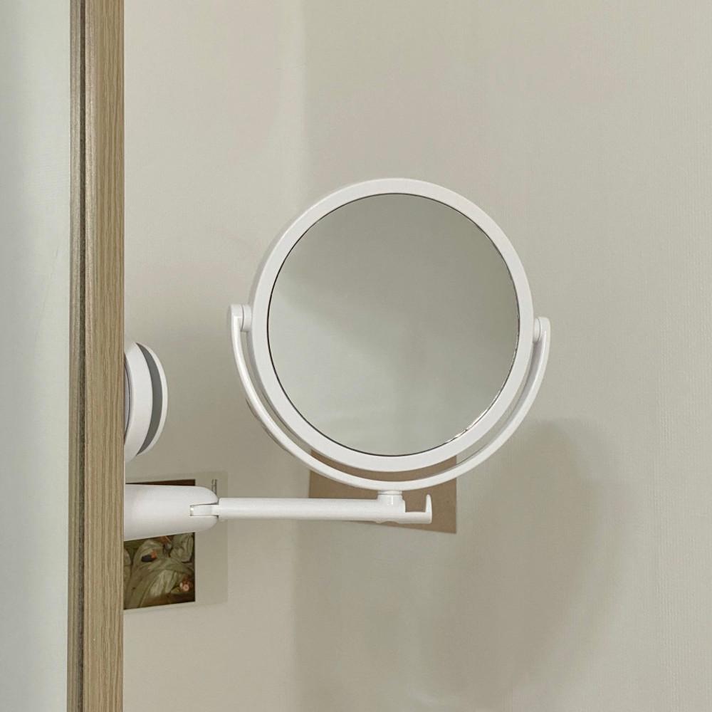 540도 회전 붙이는거울 화장대거울 욕실 인테리어 벽걸이 원형 벽거울 면도경 세면대 부착