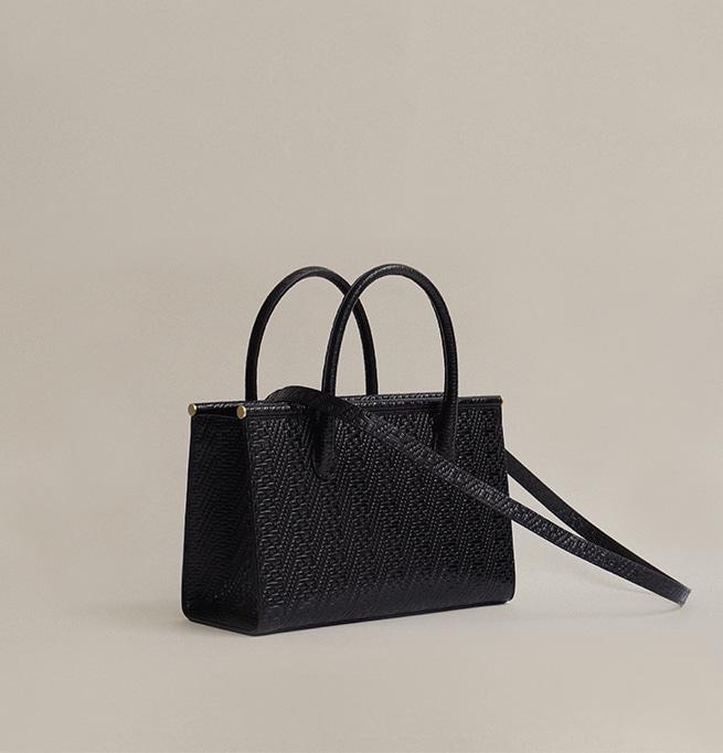 SAC PARALLÈLE MINI / KILIM BLACK