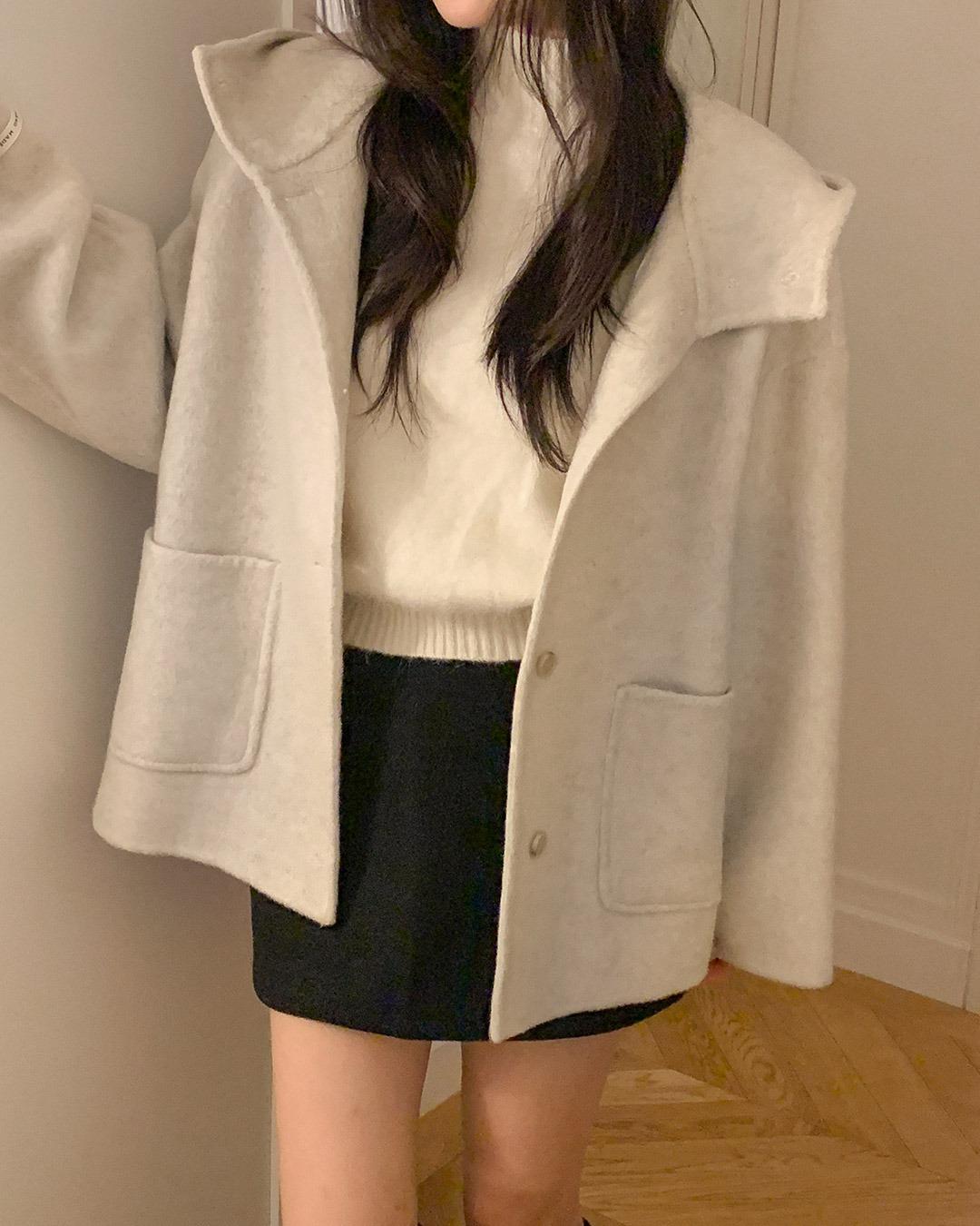 메이빈스 [무료배송]게트 핸드메이드 하프 코트