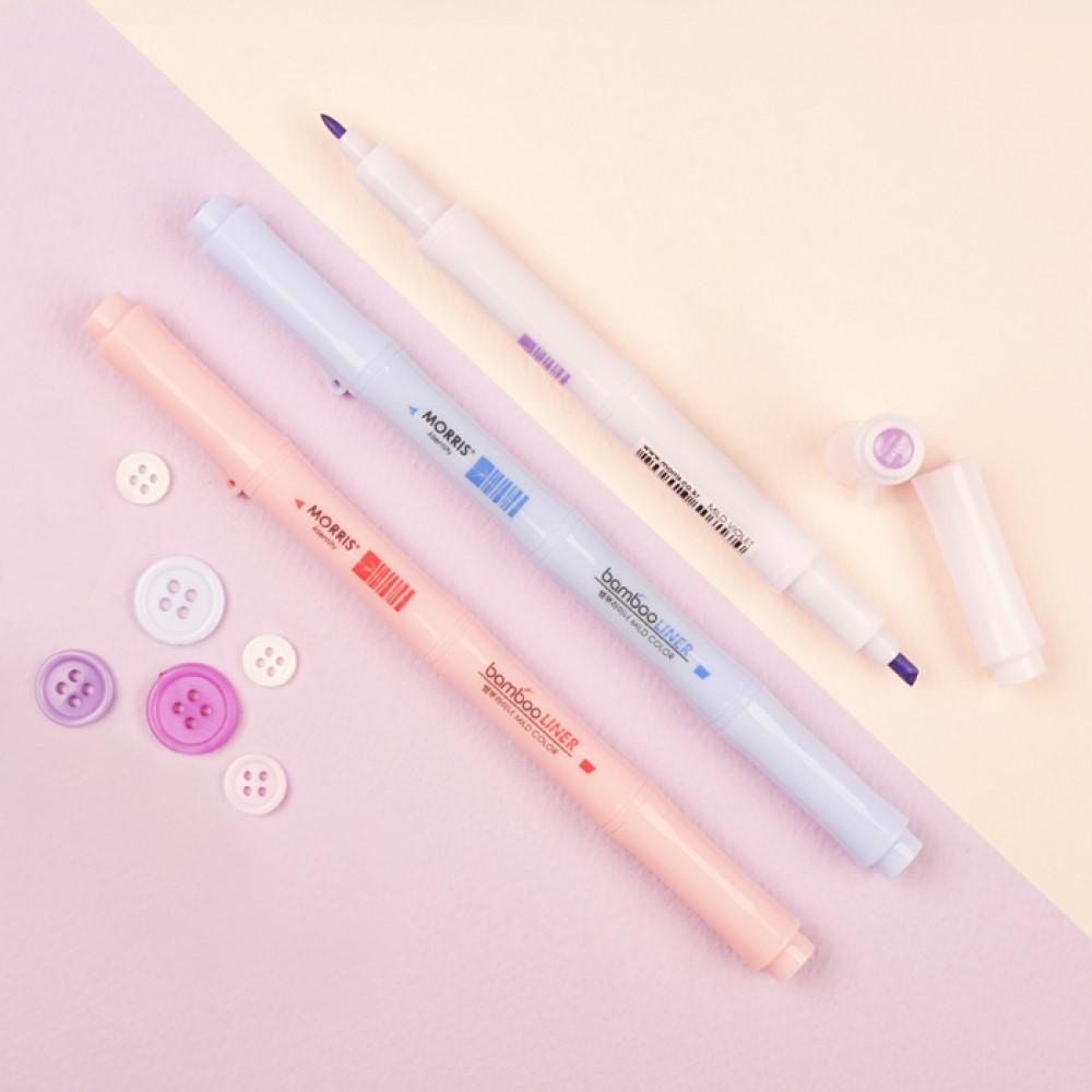 MORRIS 모리스 뱀부라이너 형광펜 마일드 트윈 타입