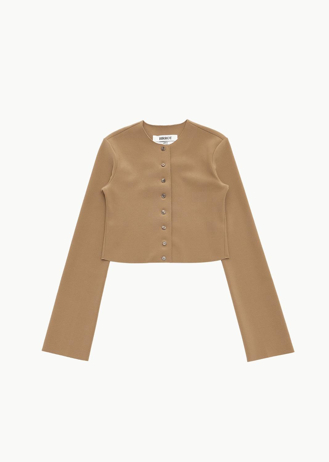 lay2 cropped blouse, caramel