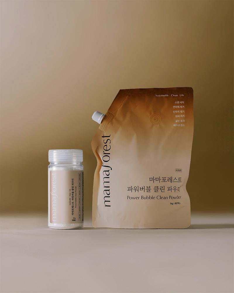 ★BEST [다목적 청소세제]파워버블 클린파우더 패키지 (본품+리필 총 1,430g)
