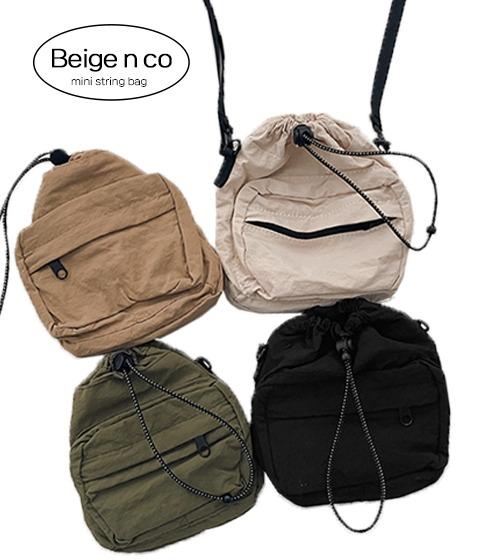 씬스 나일론 스트링 미니 복조리 크로스백