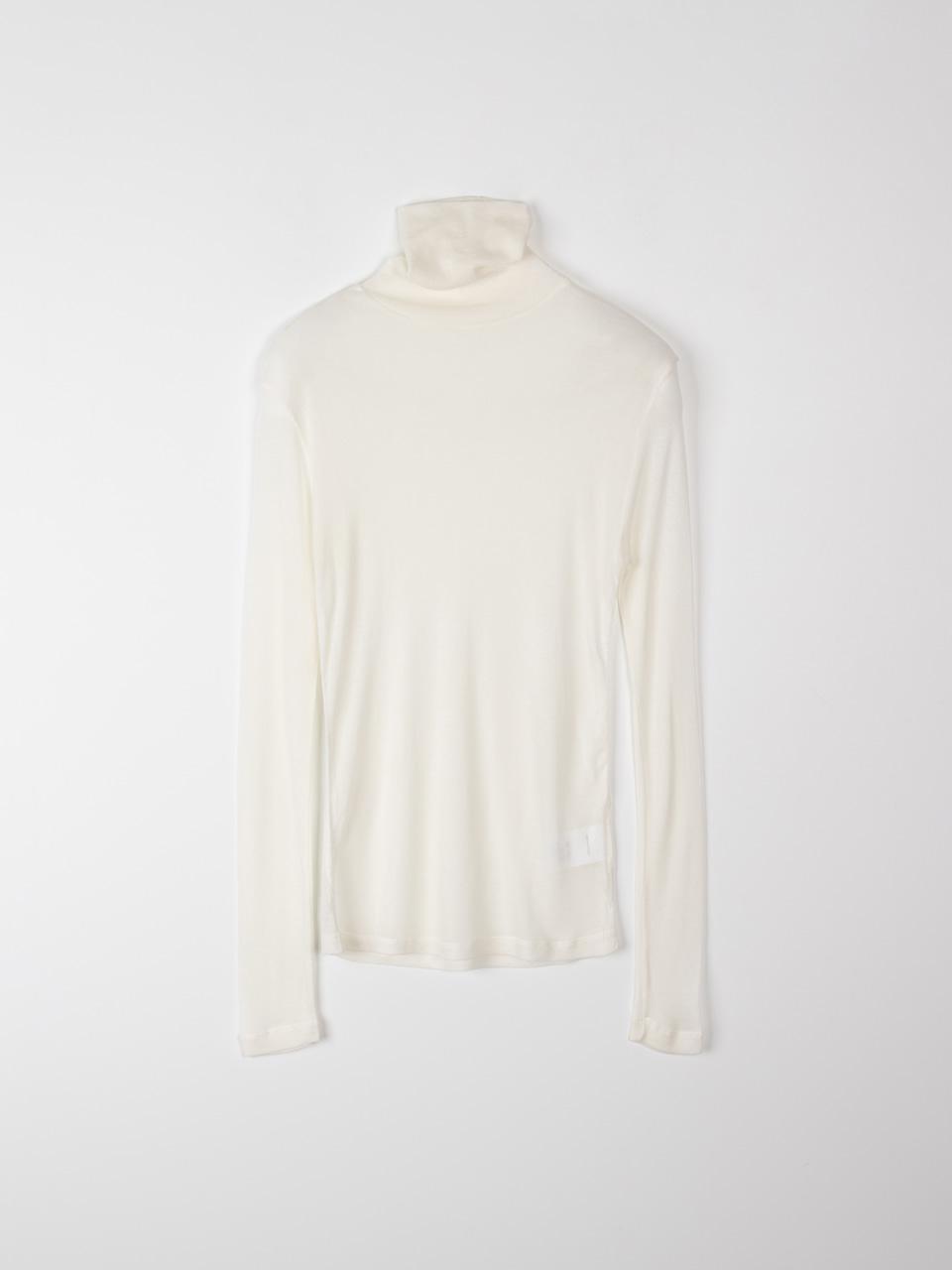 Wool turtleneck T (Ivory)