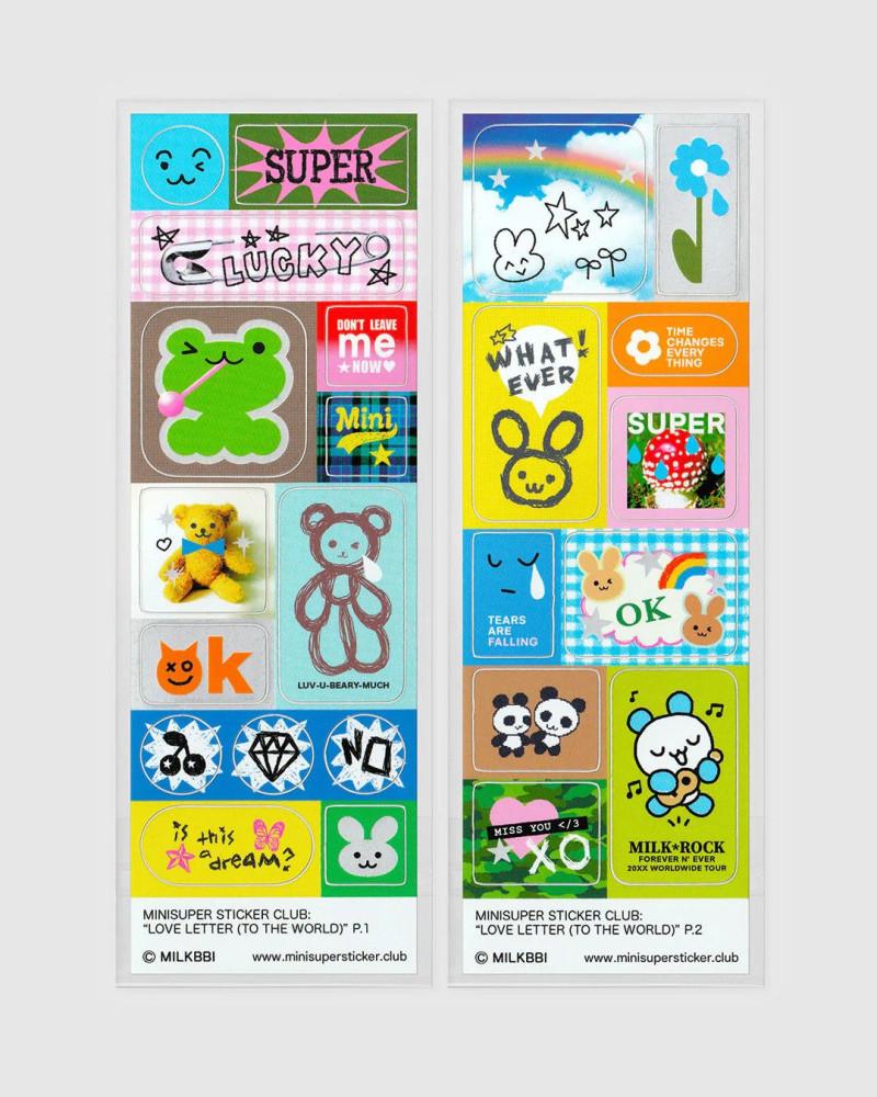 [ miniSUPER ] LOVE LETTER TO THE WORLD [ 2장 세트 ] by MILKBBI