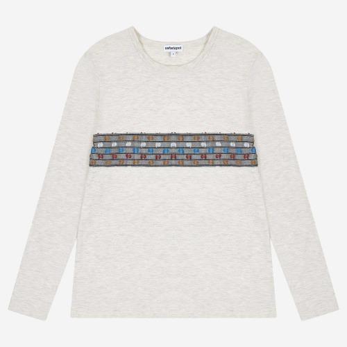CHEST PATCHWORK L/S (GRAY)
