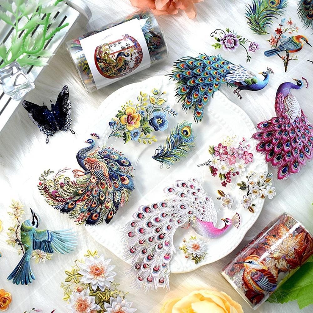 빈티지다꾸 공작새 pet 마스킹 테이프