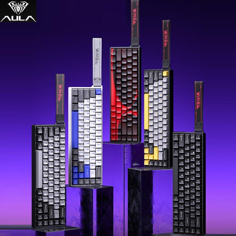 독거미 AULA WiN 60/68HE 마그네틱 유선 기계식 게이밍 키보드 8KHz RGB램프 메탈보강판 0.02mm 60/68배열
