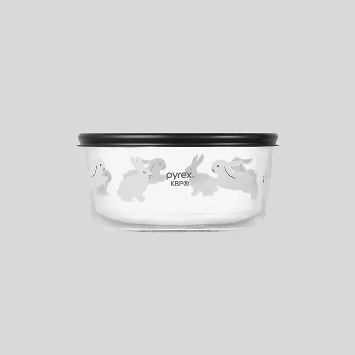 KBP X Pyrex 바운싱 버니즈 원형 저장용기 (950ml)