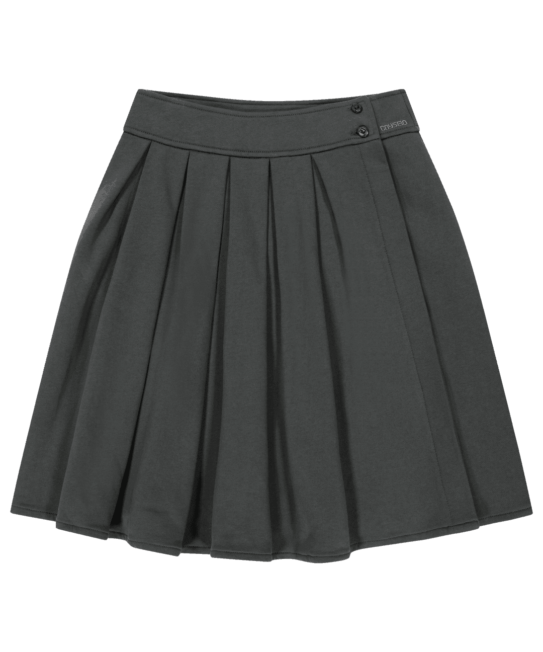 COZY SWEAT WRAP SKIRT CHARCOAL