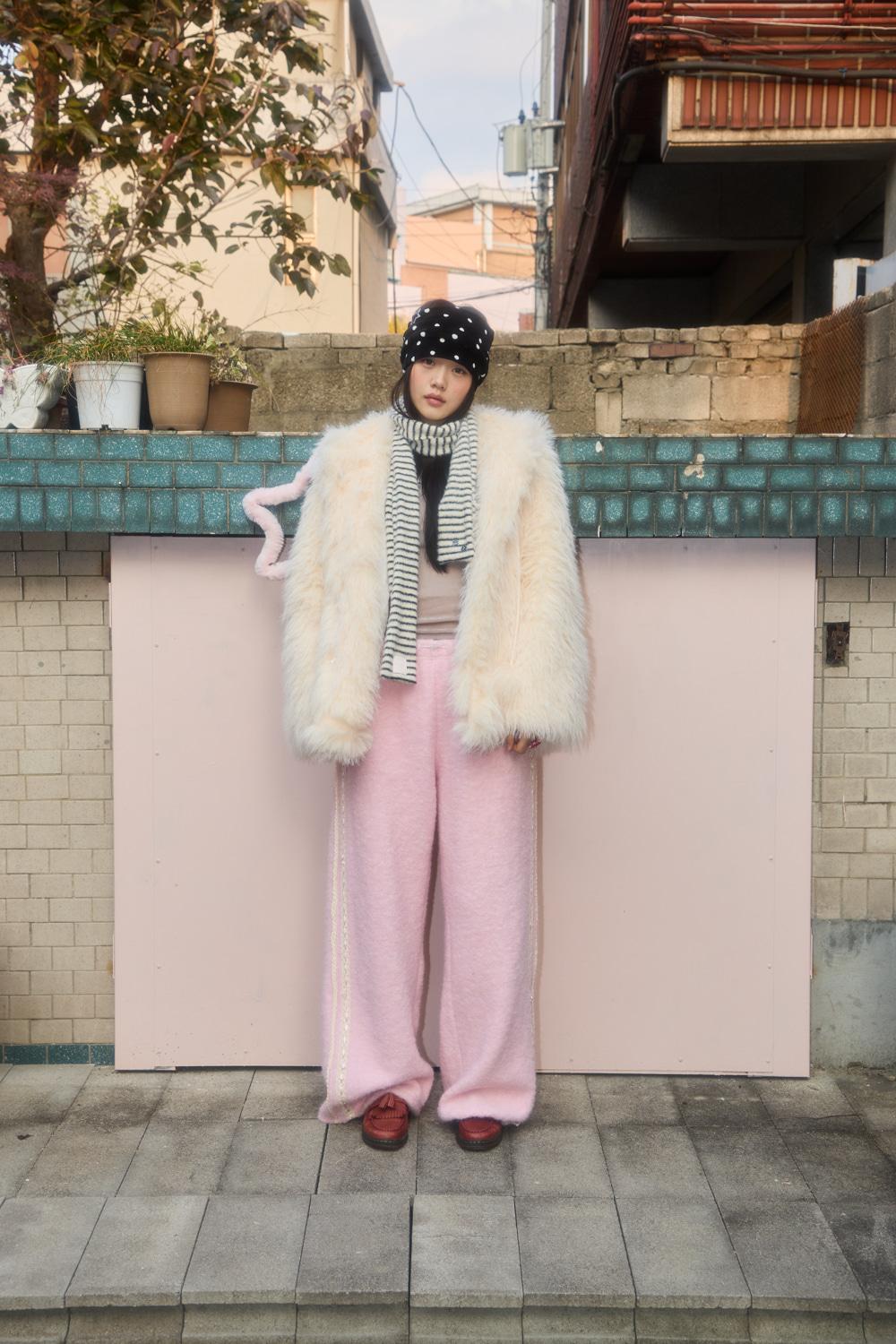 MOGUL WOOL LACE PANTS (PINK)