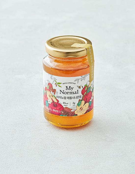 [마이노멀] 저당 저칼로리 애플시나몬잼 320g