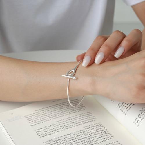 wB1083 스틱 링 슬림 체인 팔찌