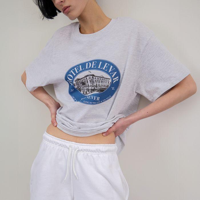 Hotel De Levar T-shirt - Melange Grey