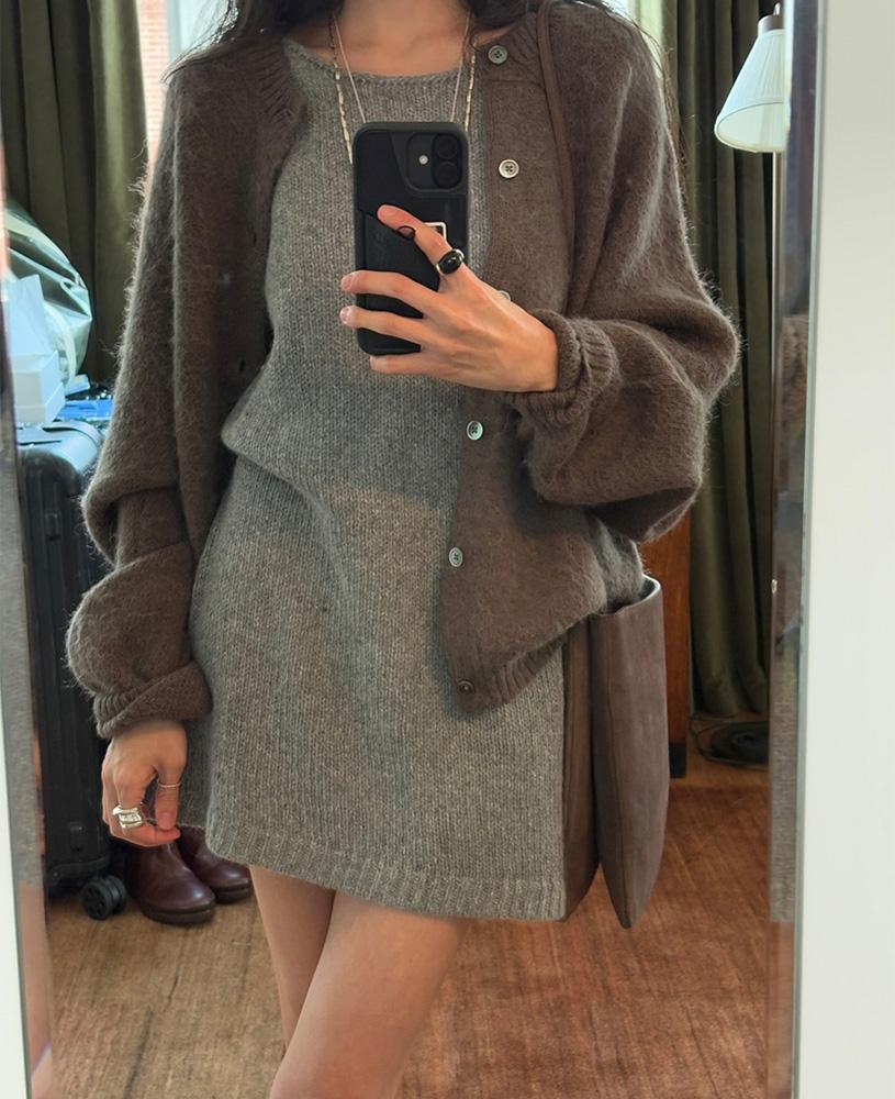 Grocer Cardigan (그레이시브라운) (예약주문 11/14이후 순차발송)